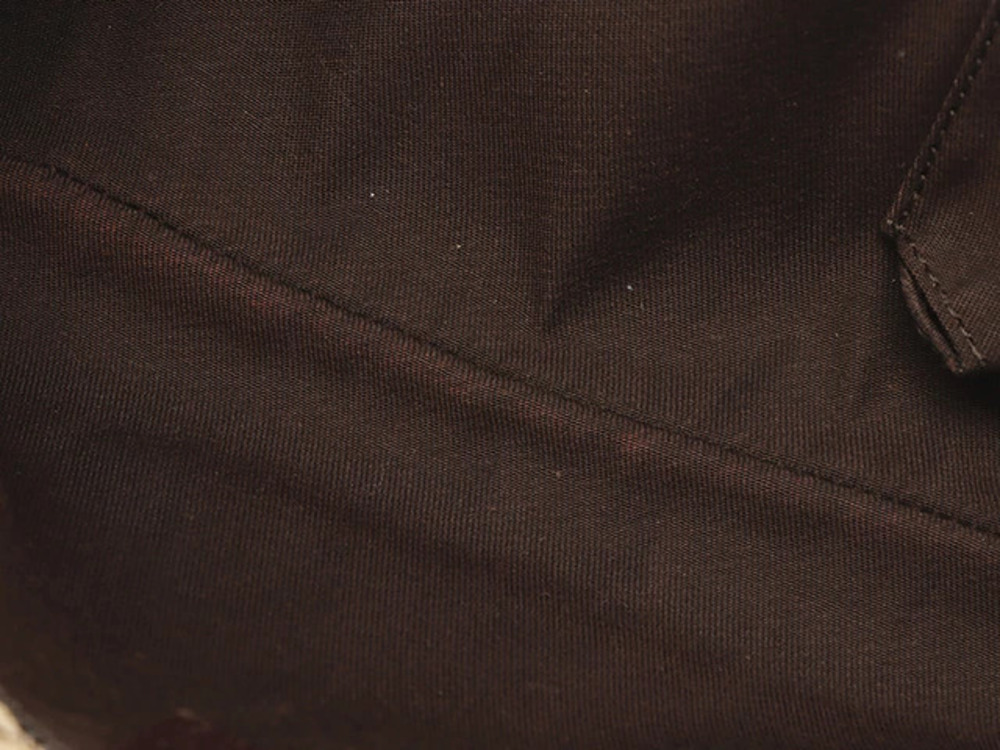 Gucci GG Shoulder Bag Beige Cream Canvas Calfskin - Picture 9 of 9